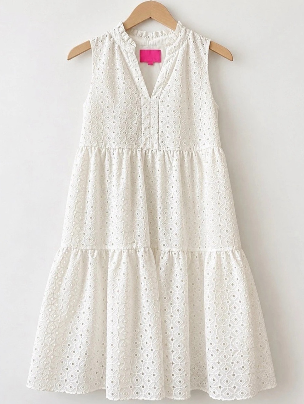 Lily Pulitzer White Tiered Dress Like New
